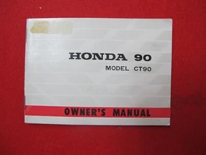 HONDA 1978 CT90 E2 New Old Stock Factory Owners Manual t116 - Bild 1 von 7