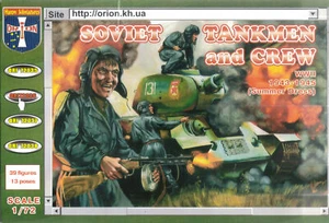 Tanqueros y tripulación soviéticos Orion 1/72 Segunda Guerra Mundial (uniformes de verano) - Imagen 1 de 1