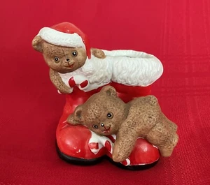 Soporte de bastón de caramelo de oso de peluche House Of Lloyd - Navidad alrededor del mundo vintage - Imagen 1 de 12