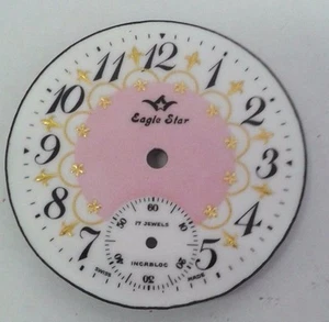 Unitas  6498 Watch movement  enamel dial 36.05 mm diameter with 24 kt gold inlay - Picture 1 of 1