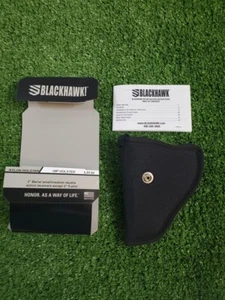 BlackHawk Sporting Open-Top Black Nylon Hip Holster w/ Adjustable - 73NH00BK-L - Picture 1 of 1