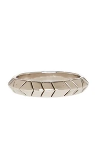 HOUSE OF HARLOW 1960 STACKING RINS IN SILVER SIZE 6 - Picture 1 of 3