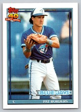 1991  Topps #49 Pat Borders Toronto Blue Jays