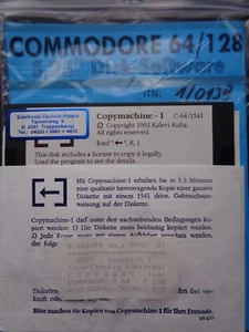 COMMODORE 64/128 -- COPYMACHINE-1 (KALEVI KUHA - DISK ITN:#1/0139) - Bild 1 von 4