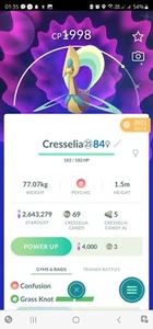 Glänzende Cresselia Vermächtnis (Grasknoten) Pokemon Trade Go - Bild 1 von 2