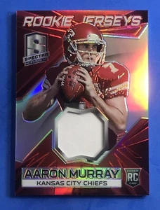 2014 Panini Spectra Rookie Jerseys Red Aaron Murray RC Rookie 5/10 RJ-AM *Rare* - Picture 1 of 3