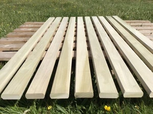 Hardwood Garden Bench Slats 10 Battens 1.22m x 56mm x 20mm Seat Chair 4 ft R - Picture 1 of 8
