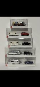 LOT OF 5 NEW VERY RARE BUSCH SUV WITH AIRSTREAM CARAVAN RV CARS 1:87 HO SCALE