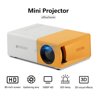 Mini Portable YG300 Multimedia Projector Full HD 1080P Home Theater - Image 1 of 4