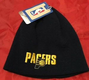 INDIANA PACERS HAT NBA STYLISH SEWN BLUE WINTER KNIT CAP NWT - Picture 1 of 4