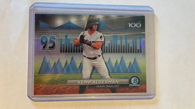 Kemp Alderman Top 100 2024 Bowman Chrome BTP-95 Miami Marlins - Image 1 of 2