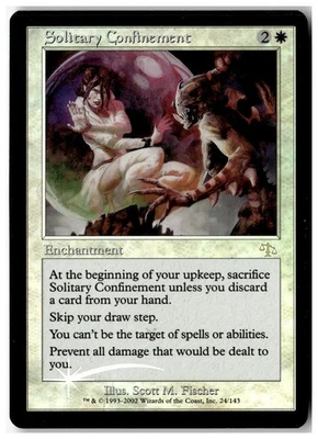 MTG Foil Solitary Confinement - Judgment Heavily Played English - Image 1 of 2