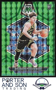 Brandin Podziemski RC Green 2023-24 Panini Mosaic #245 Golden State Warriors - Picture 1 of 2