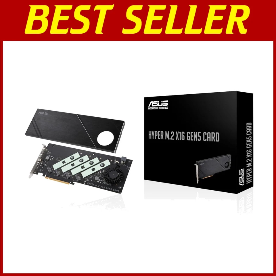 Performance PCIe 5.0/4.0 Quad NVMe M.2 Adapter - Image 1 of 4