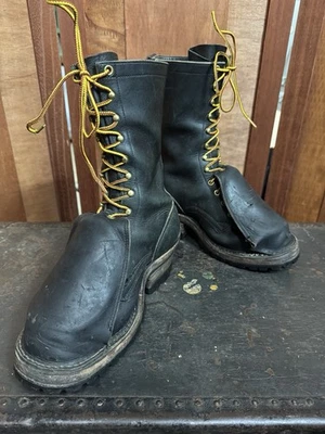 White’s Whites Boots Met Guard Steel Toe Jumper Logger Hi Line Work Boots 7 EE - Image 1 of 4