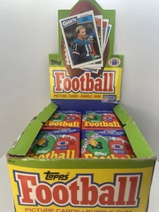 (1) Paquete de cera sellada de fútbol americano NFL 1987 Topps (15 tarjetas) - Imagen 1 de 3