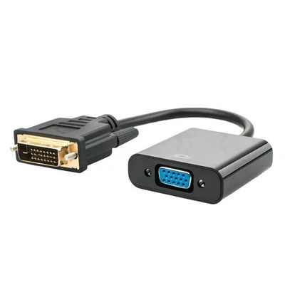 No-Driver DVI to VGA Cable Adapter 1920x1080@60Hz 20cm Durable PVC Cable - Image 1 of 4