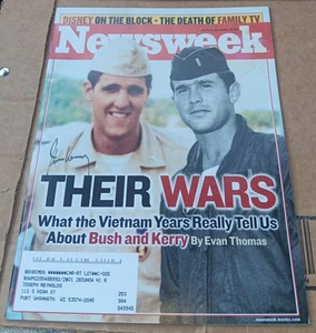 John Kerry candidati presidenziali FIRMATO AUTOGRAFO Newsweek rivista certificato di autenticità - Foto 1 di 1