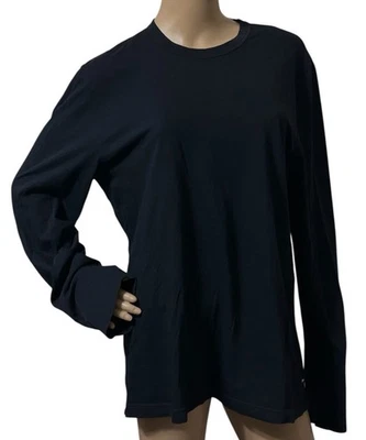 James Perse Black Long Sleeve Crew Neck  T Shirt Men 3 USA Beach Casual Luxury - Image 1 of 4