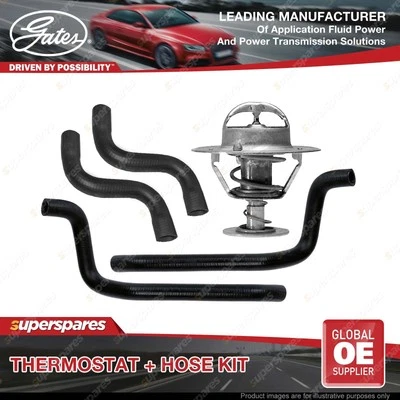 Gates Thermostat + Radiator Hose + Heater Hose Kit for Nissan Navara D21 93-95 - image 1 of 2