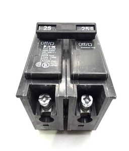 Eaton BR225 25A 2-Pole Circuit Breaker – Type BR Plug-In – UL Listed – NEW - Picture 1 of 4