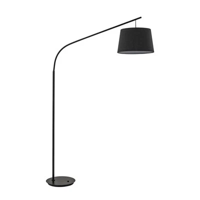Piantana Industrial-Minimal Daddy Metallo Nero 1 Luce E27 - Immagine 1 di 3