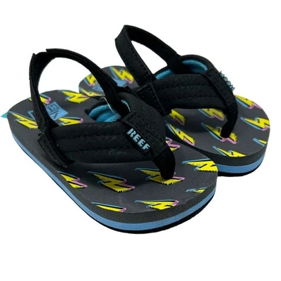 Sandalias chanclas Reef Kids Little Ahi atornilladas rayo nuevas con etiquetas talla 5 niño pequeño Foto 1 de 4