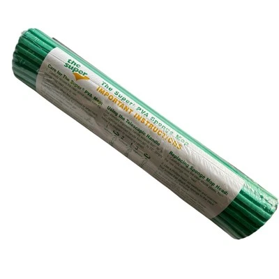 Cabezal de fregona de repuesto súper absorbente largo recarga de esponja Super PVA Foto 1 de 2