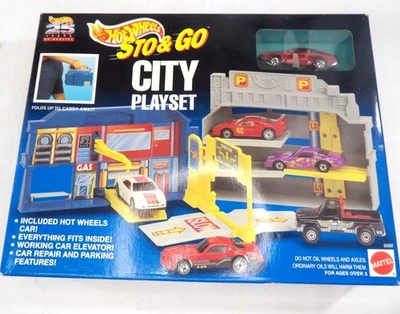 Juego vintage Hot Wheels Sto & Go City 1994 sin abrir Foto 1 de 4