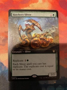 MTG Commander Masters Hatchery Sliver Extended Art - Picture 1 of 1