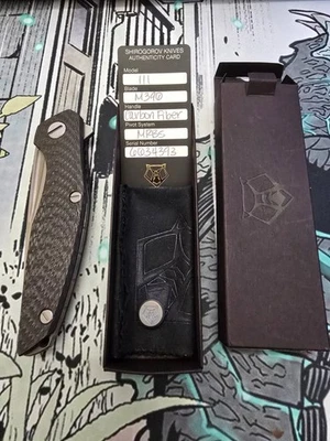 Shirogorov 111 M390/Carbon Fiber/MRBS- Never Used, Never Sharpened/Serviced - Image 1 of 4