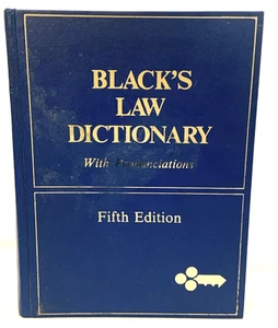 Black’s Law Dictionary 5th Edition Deluxe 1979 1982 Reprint Hardcover Legal Book - Bild 1 von 6