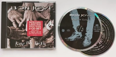 BON JOVI Keep The Faith 2 x CD Limited Edition POSTER incl. 8 track LIVE CD Jon - Bild 1 von 4