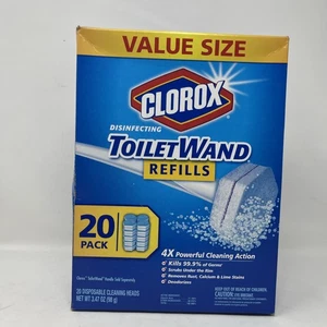 Clorox Toilet Wand Disinfecting Refills Disposable Wand Heads 20 Ct NEW - Picture 1 of 5