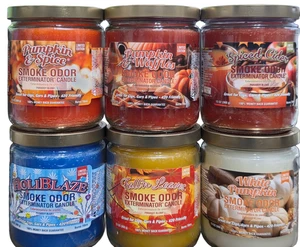 ¡Vela exterminadora de olor a humo! ¡EDICIONES LIMITADAS! | 13 oz | 70 horas de tiempo de combustión - Imagen 1 de 33