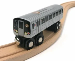 Munipals MP01-110Z Wooden Subway Z Train NYC MTA NYC Nassau Street Exp R160 Car - Picture 1 of 3