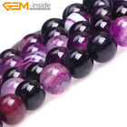 Round Assorted Agate Beads for Jewelry Making Necklace Bracelet 15'' Gemstone