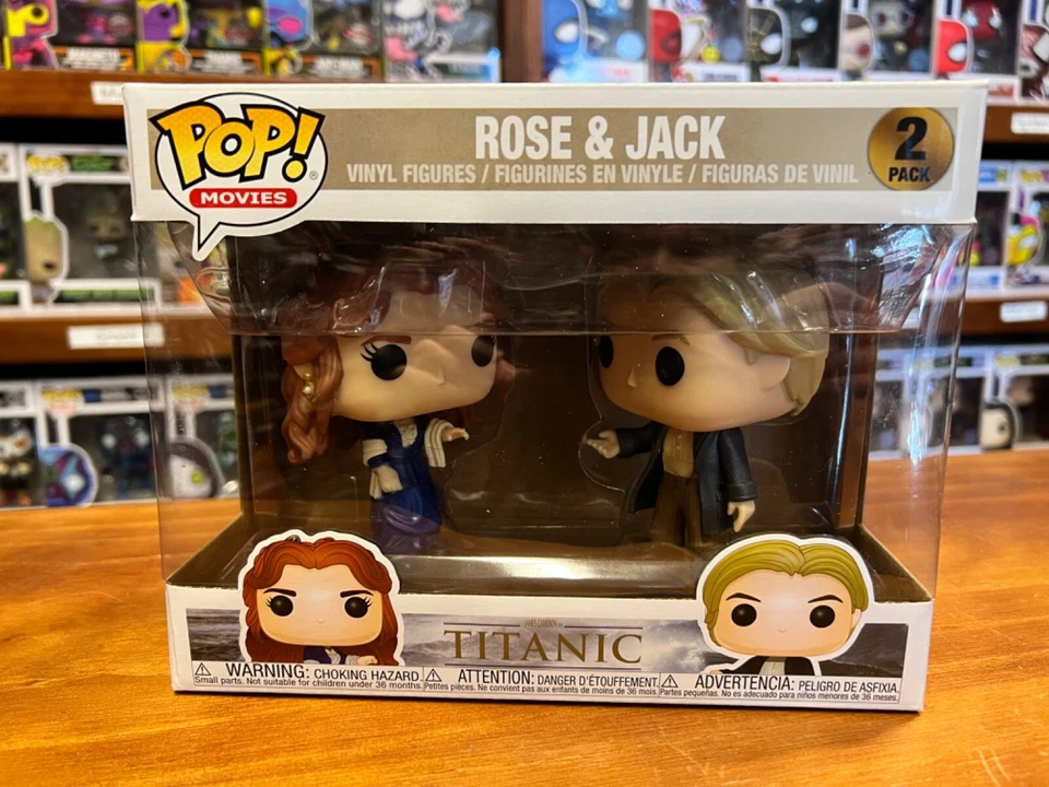 Pop Movies Titanic Jack And Rose 2 Pack Funko Pop Vinyl EXPERT PACKAGING - image 1 of 4
