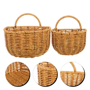 2 Pcs Storage Basket Ginger Garlic Hanging Wall Vegetable Baskets for Kitchen - Picture 1 of 12