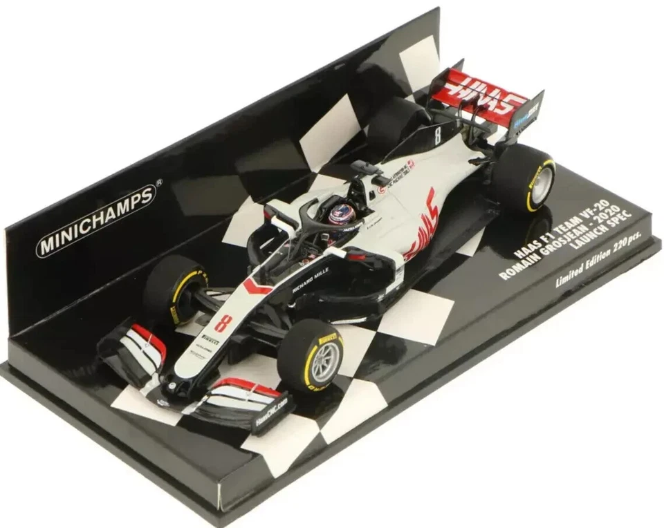 Minichamps 1:43 Haas F1 Team Vf-20 Romain Grosjean 2020 Launch Spec 220pcs !!! - Bild 1 von 1