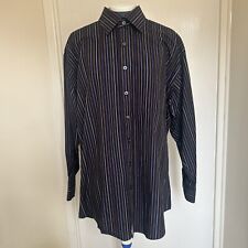Balmain Paris Shirt Men’s Size 16/41 Long Sleeve Check Button Down Cotton