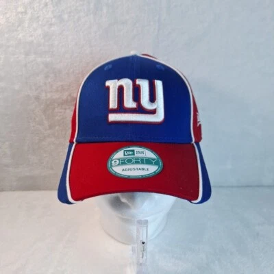 Boné New Era 9Forty New York Giants chapéu Strapback azul vermelho NFL AMOSTRA TAG - Imagem 1 de 4