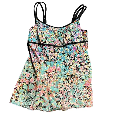 Vestido de traje de baño Longitude para mujer talla 14 floral de una pieza adelgazante Powernet Foto 1 de 4