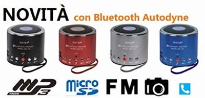 - Mini Altoparlante WS-Q9 Bluetooth Altoparlante Portatile Universale Audio Ra... - Immagine 1 di 3