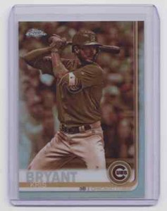 Kris Bryant 2019 Topps Chrome Sepia Refractor #25 Cubs