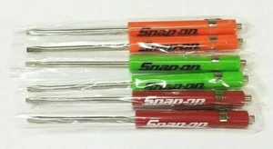 (6)SIX Snap on Pocket Screwdriver, Flat Tip Screwdrivers, MIXED Magnet End .NEW. - Picture 1 of 8