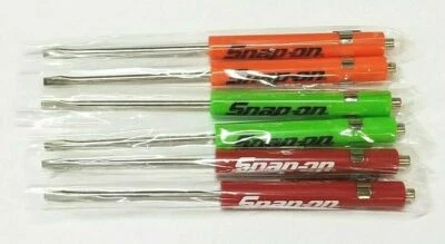 (6)SIX Snap on Pocket Screwdriver, Flat Tip Screwdrivers, MIXED Magnet End .NEW. - Image 1 of 4