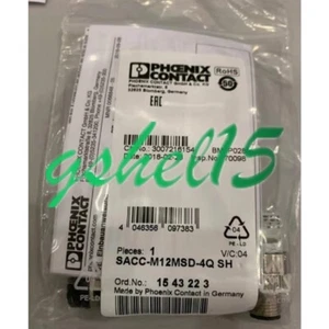 1PCS NEW Phoenix SACC-M12MSD-4Q SH - 1543223 Bus connector #HJ - Picture 1 of 5