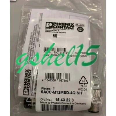 1PCS NEW Phoenix SACC-M12MSD-4Q SH - 1543223 Bus connector #HJ - Image 1 of 4