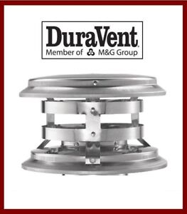 DURAVENT 6" DuraTech Vent Pipe Stainless Steel Chimney Cap  #6DT-VC NEW!